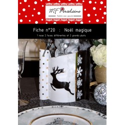 Fiche n°20 - Noël Magique - VASE ET PLATS -  Télechargeable