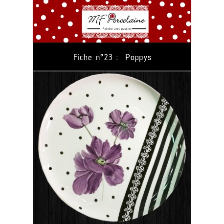 Fiche n°23 - poppys -  Télechargeable