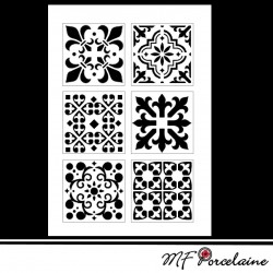 35b - Sticker "MOSAIQUES BAROQUES" - motifs GRANDS