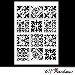 35d - Sticker "MOSAIQUES BAROQUES" - motifs  MOYENS