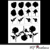 58 - Sticker Silhouette DAHLIAS